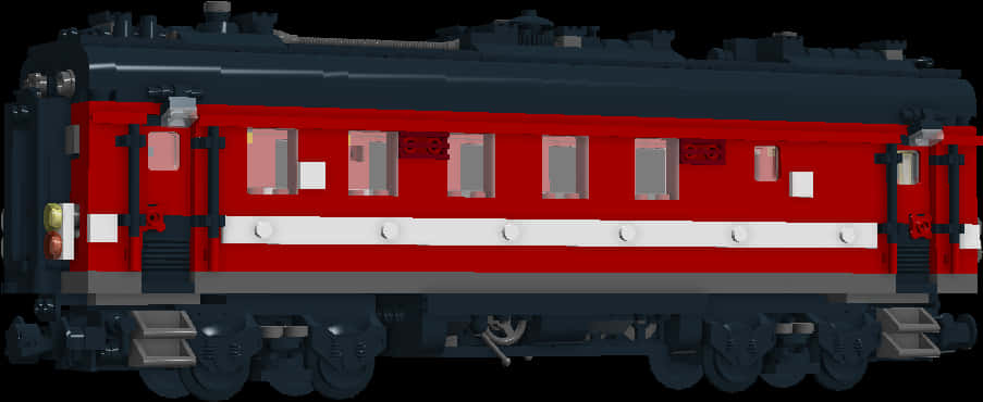 Redand Black Train Carriage