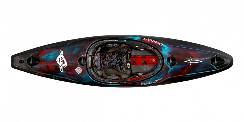 Redand Black Whitewater Kayak