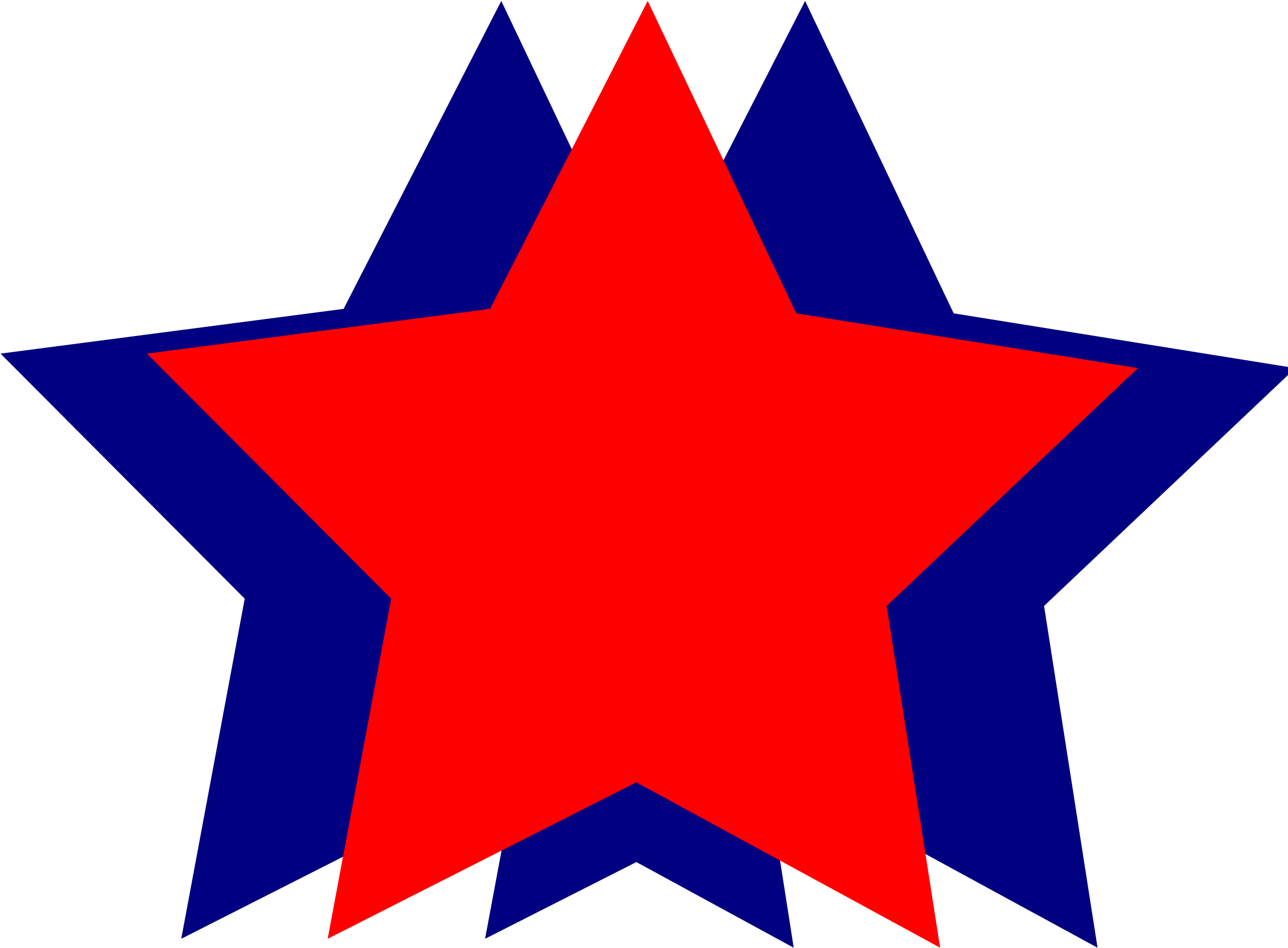 Redand Blue Star Graphic