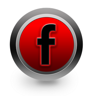 Redand Silver Facebook Icon