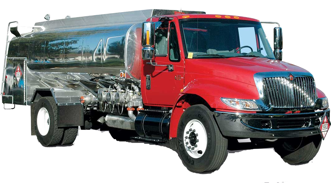 Redand Silver Tanker Truck