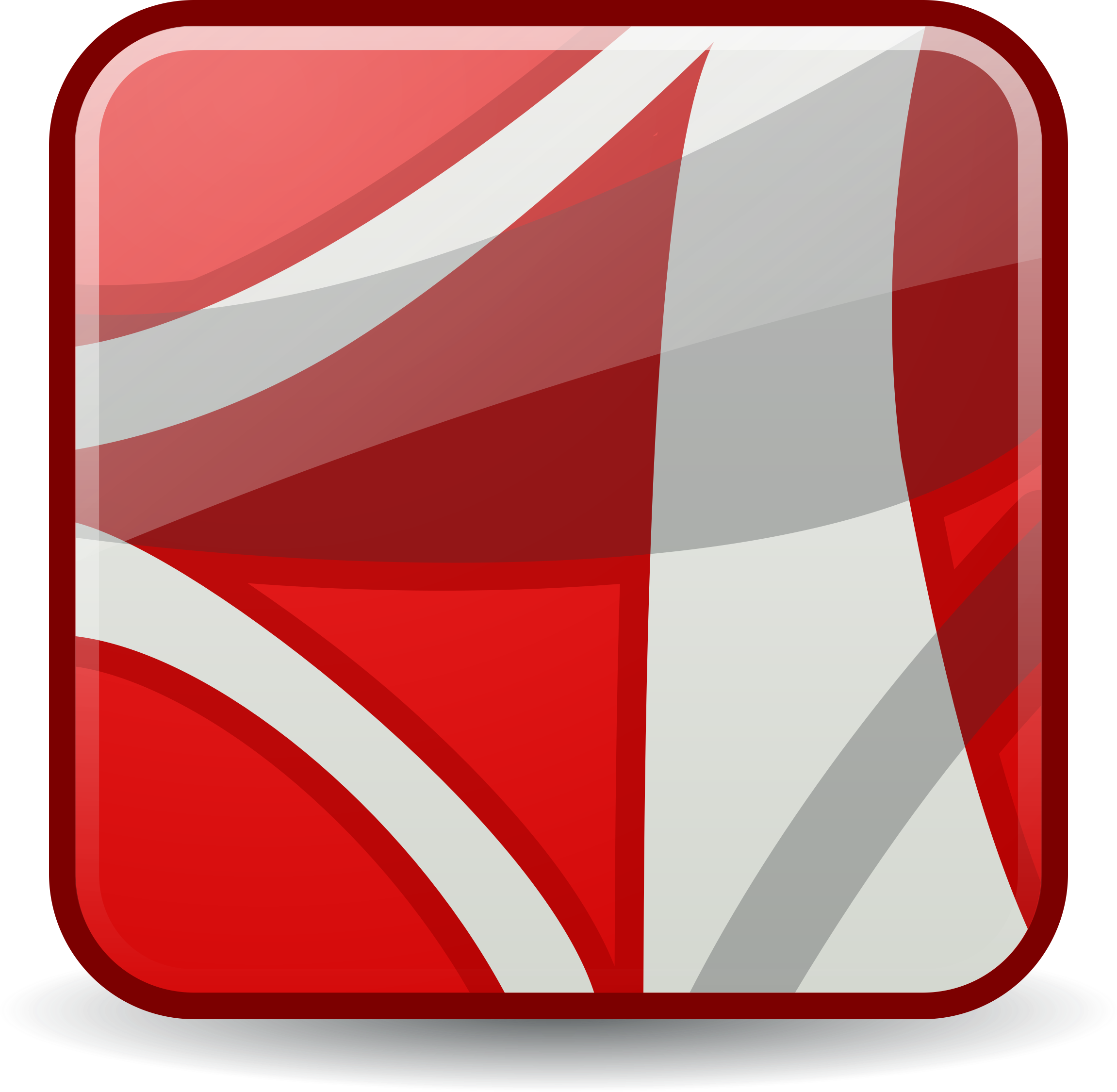 Redand White Abstract App Icon