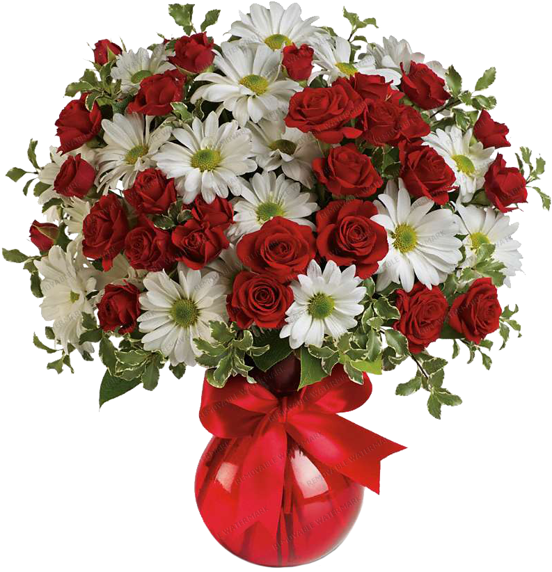 Redand White Birthday Bouquet