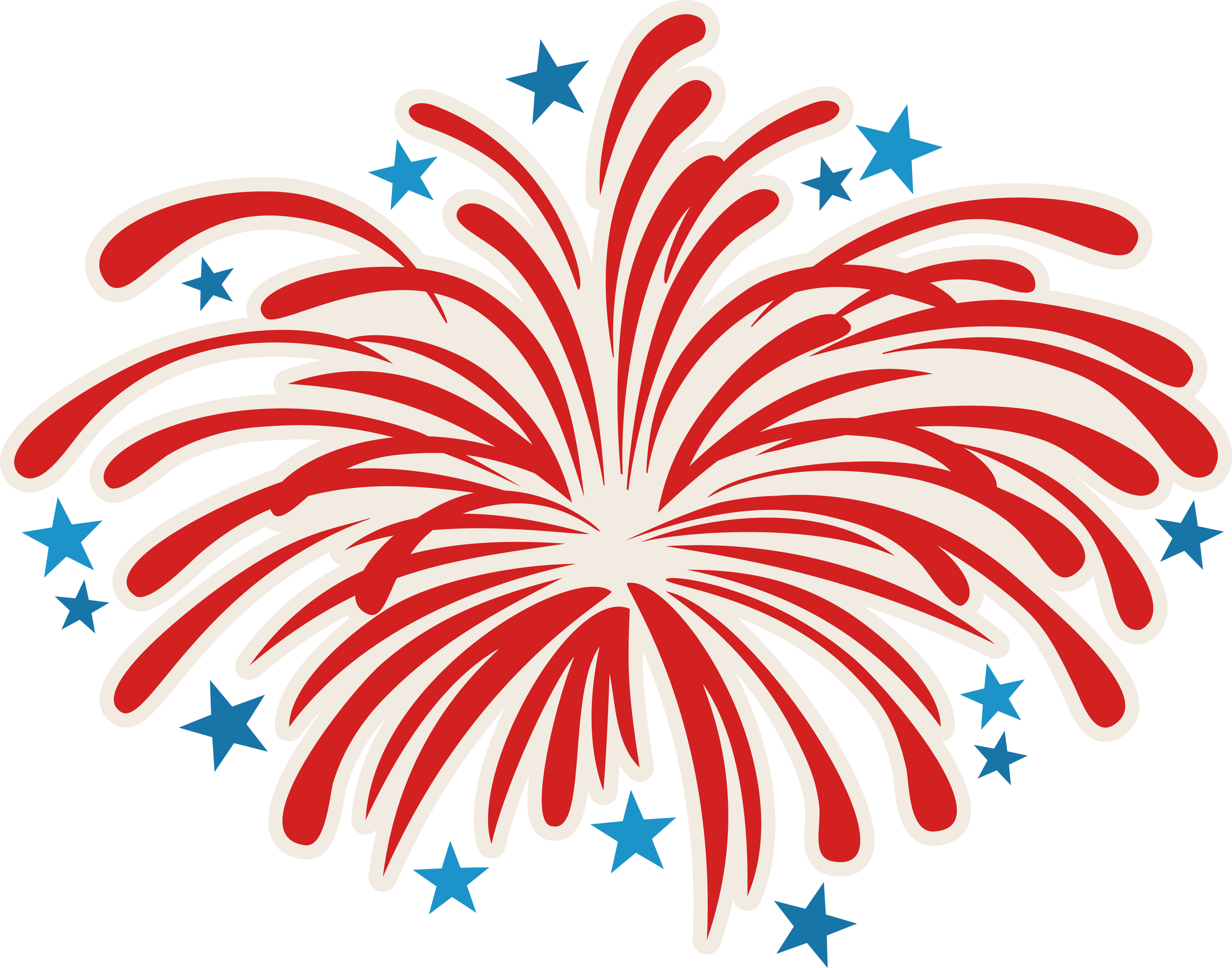 Explosion Clipart Blast Off - Transparent 4th Of July Fireworks, HD Png Download PNG with transparent background
