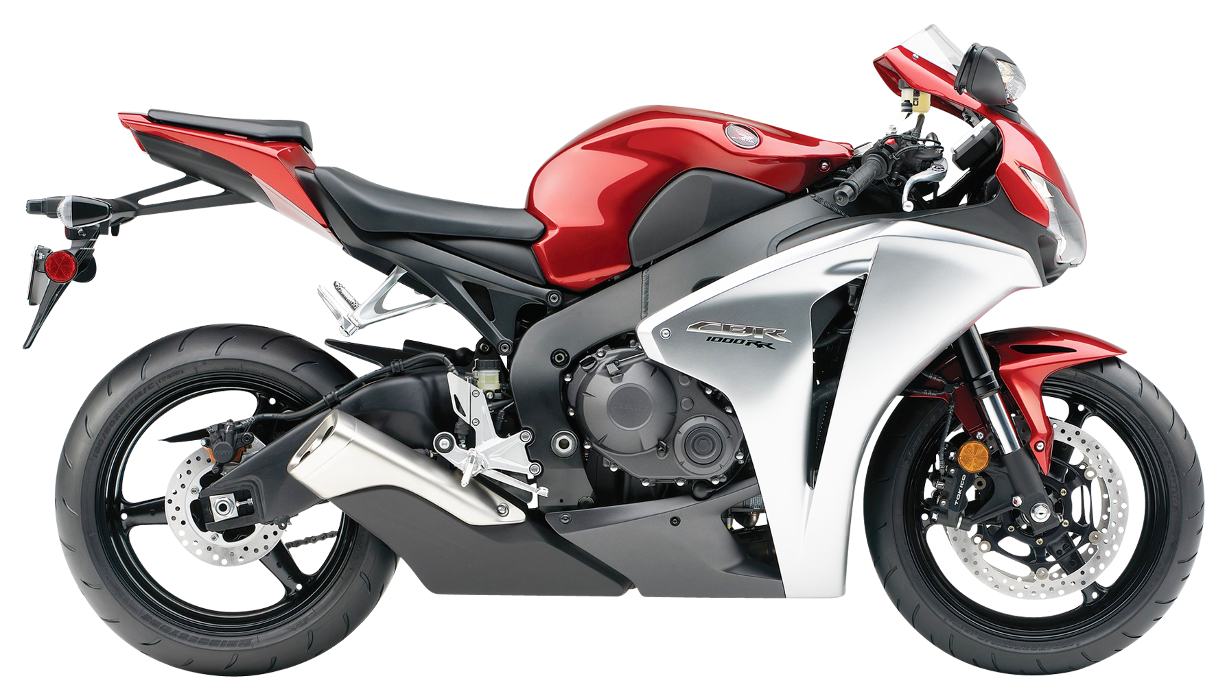 Redand White Honda C B R1000 R R Sportbike PNG with transparent background