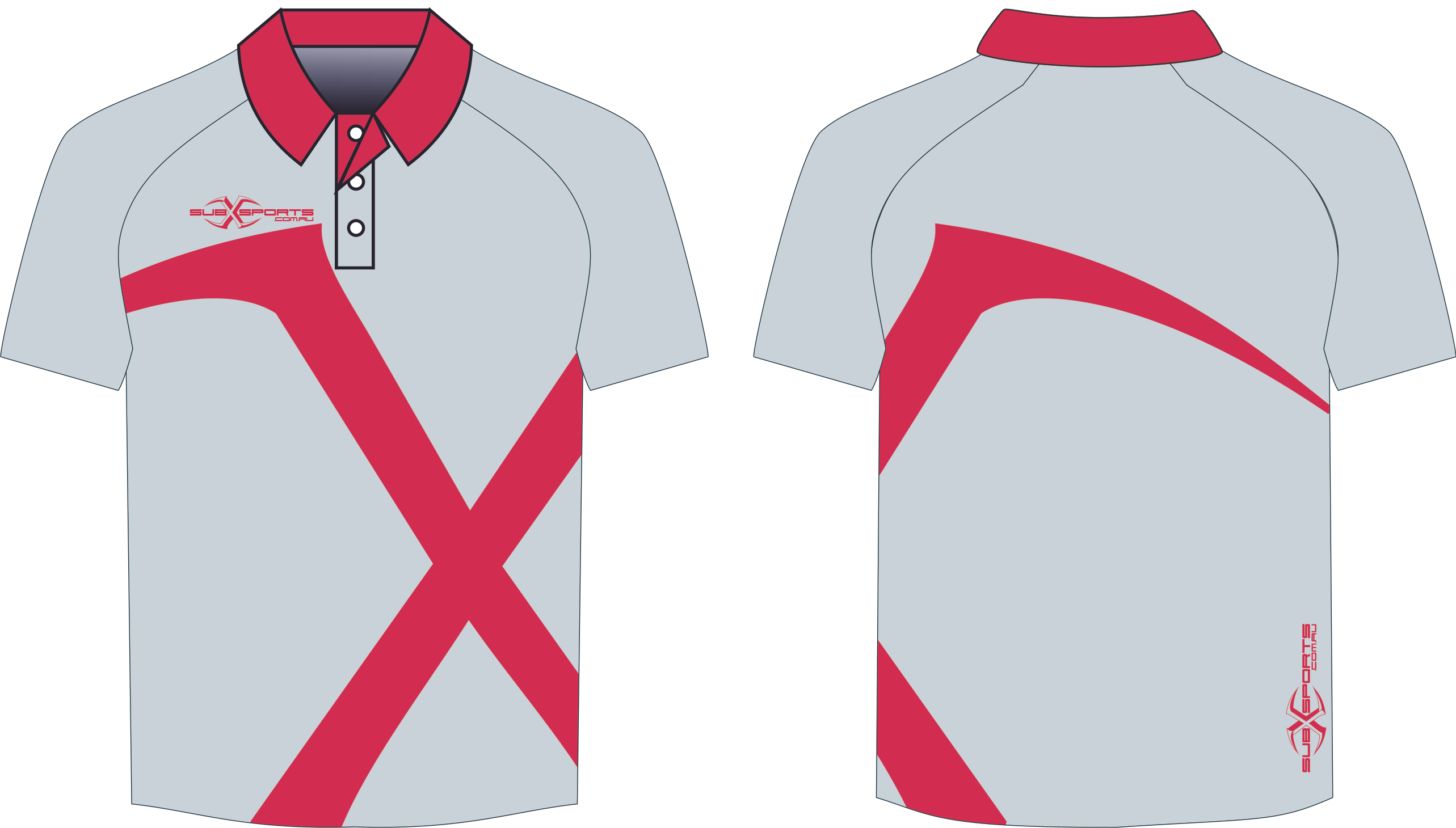 Redand White Modern Polo Shirt Design