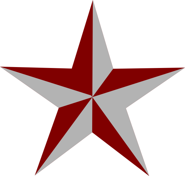 Redand White Nautical Star