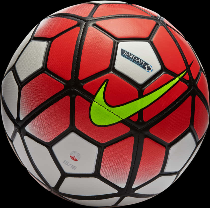 Redand White Nike Soccer Ball