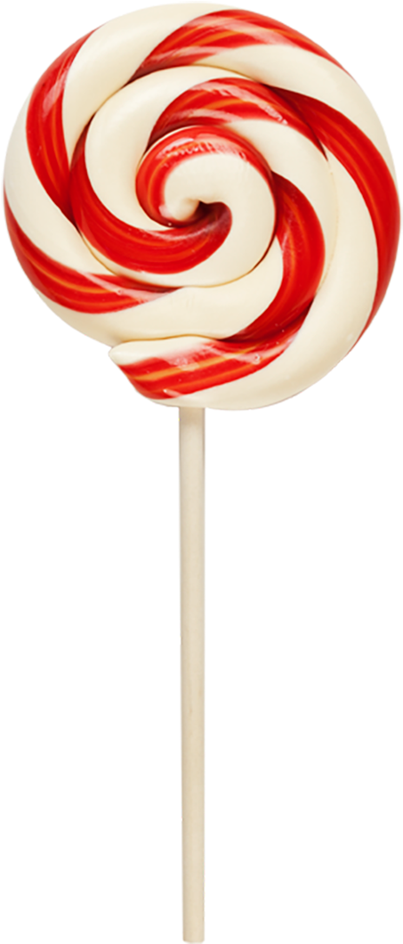 Redand White Peppermint Lollipop