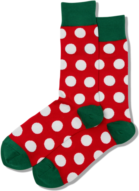 Redand White Polka Dot Socks