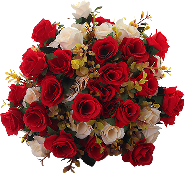 Redand White Rose Bouquet