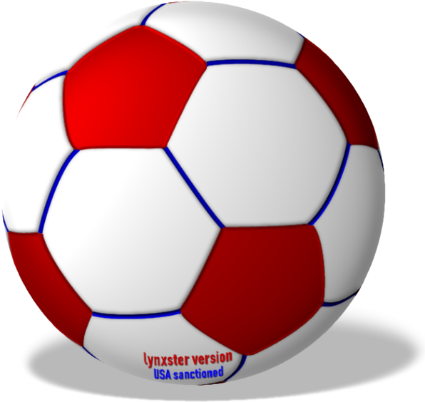 Redand White Soccer Ball