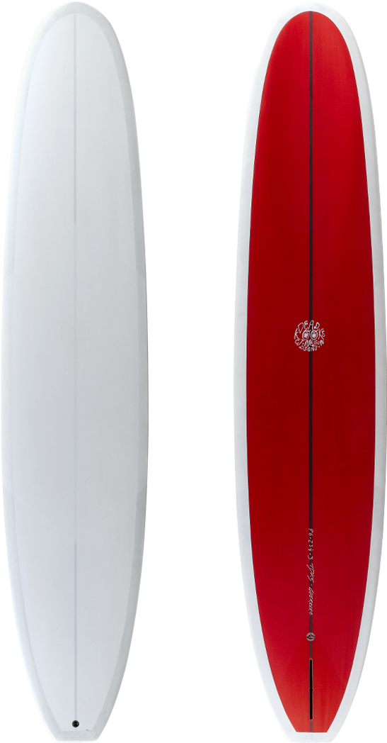 Redand White Surfboard Design