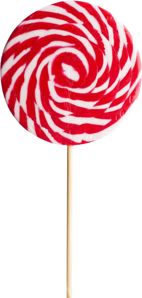 Redand White Swirl Lollipop