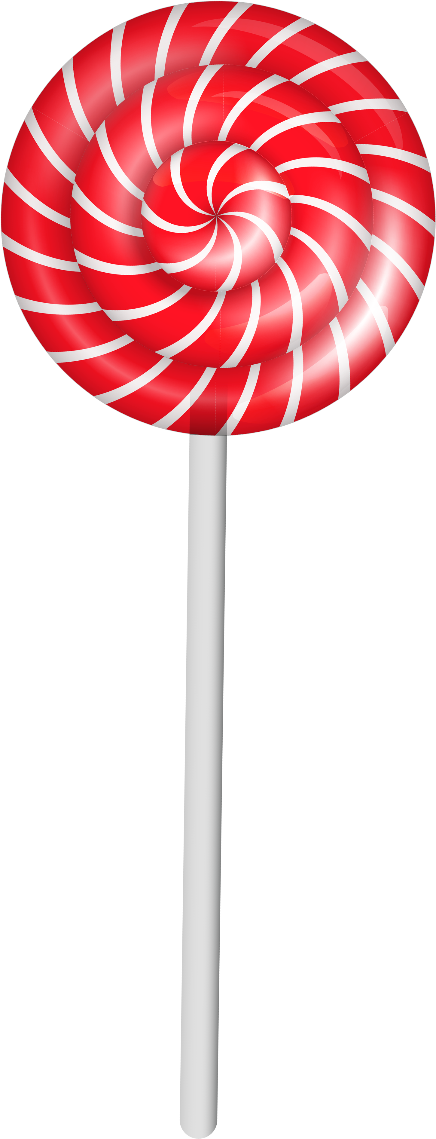 Redand White Swirl Lollipop