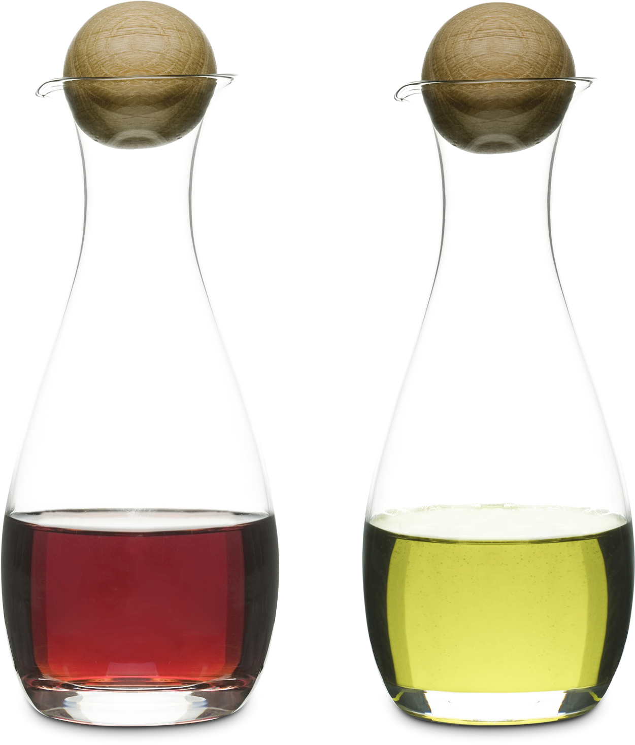 Redand White Vinegar Bottles