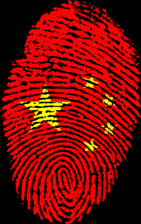 Redand Yellow Fingerprint Pattern PNG with transparent background