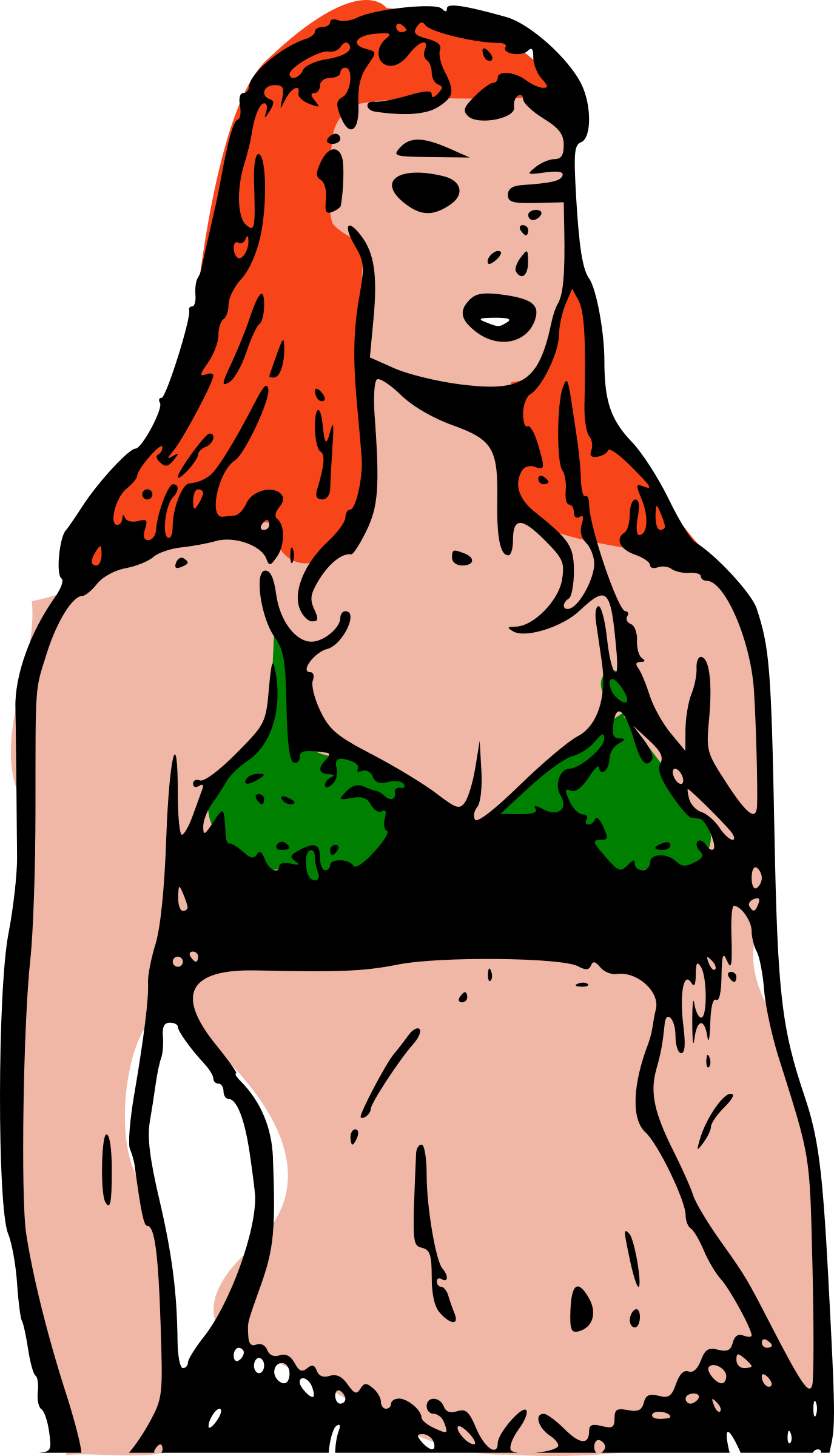 Redhead Woman Illustration