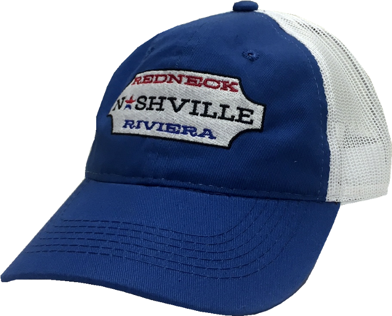 Redneck Nashville Riviera Blue Trucker Hat