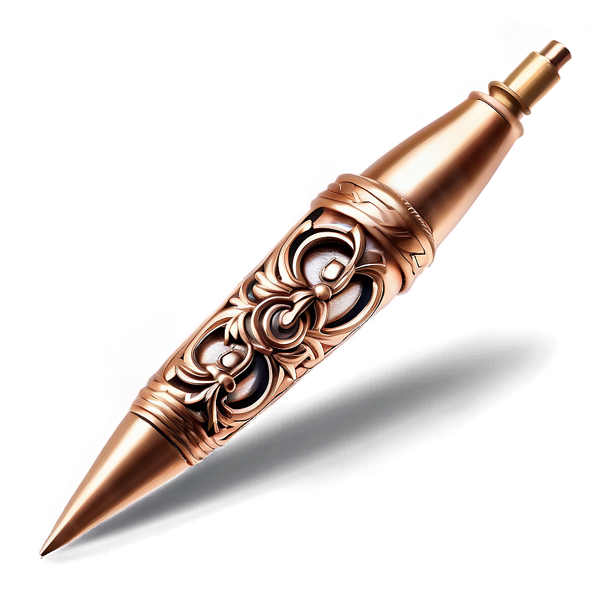 Refined Bronze Pen Png 06252024