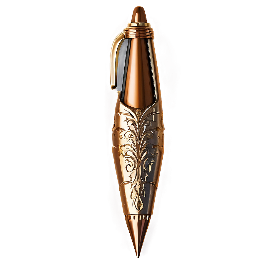 Refined Bronze Pen PNG xdn60 PNG with transparent background
