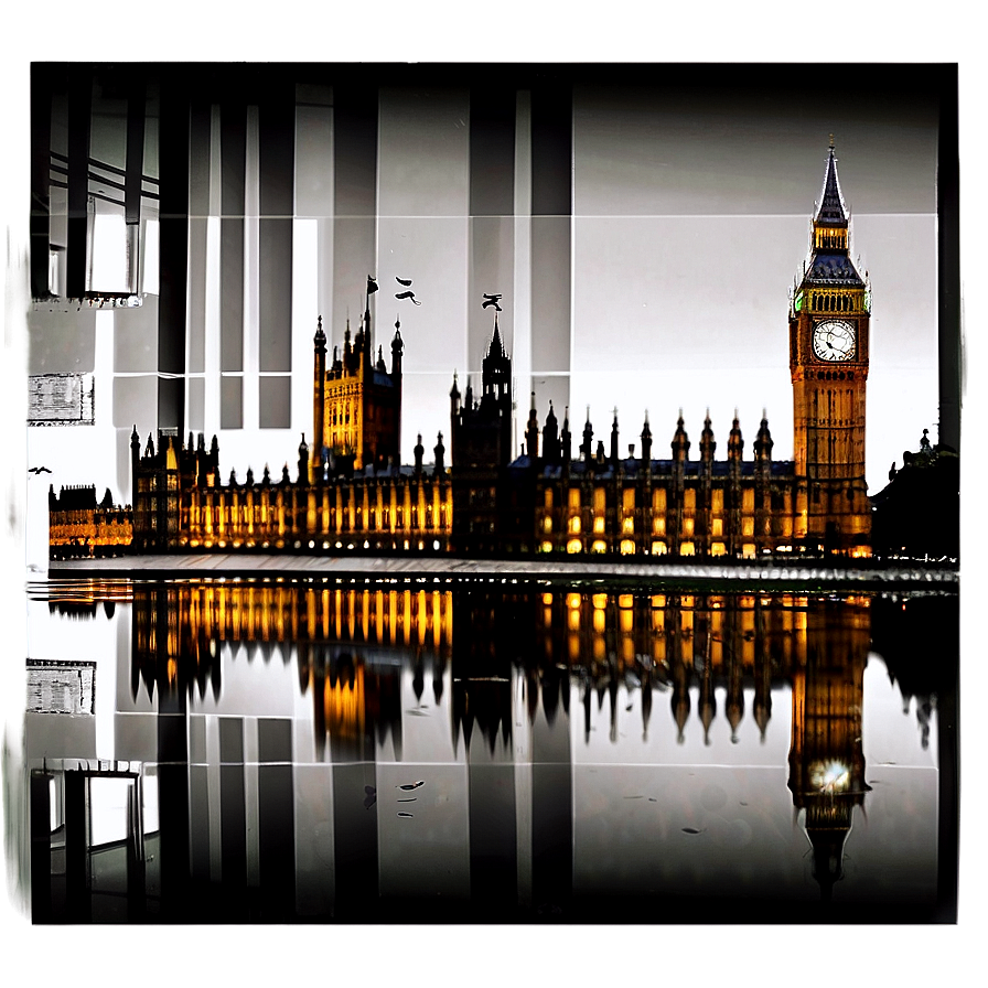 Reflection Of Big Ben Png Kny33