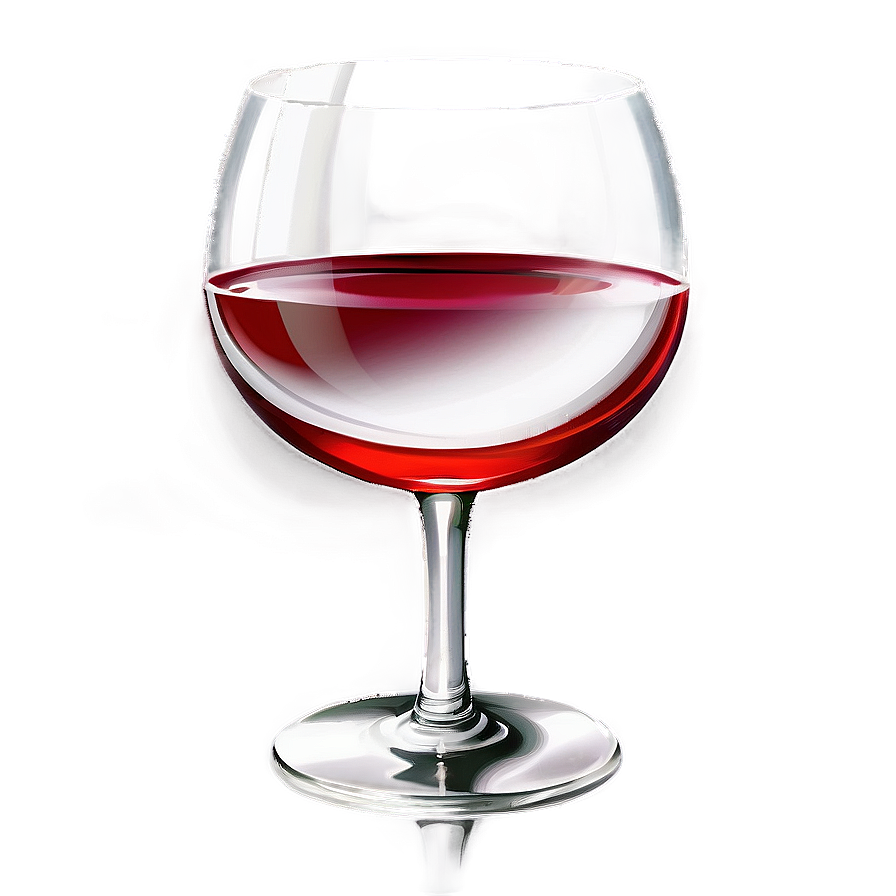 Reflective Red Wine Glass Png 06262024