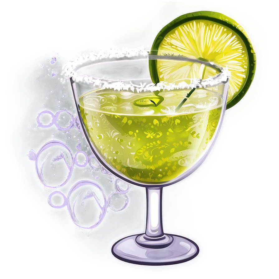 Refreshing Margarita Glass PNG oko85 PNG with transparent background