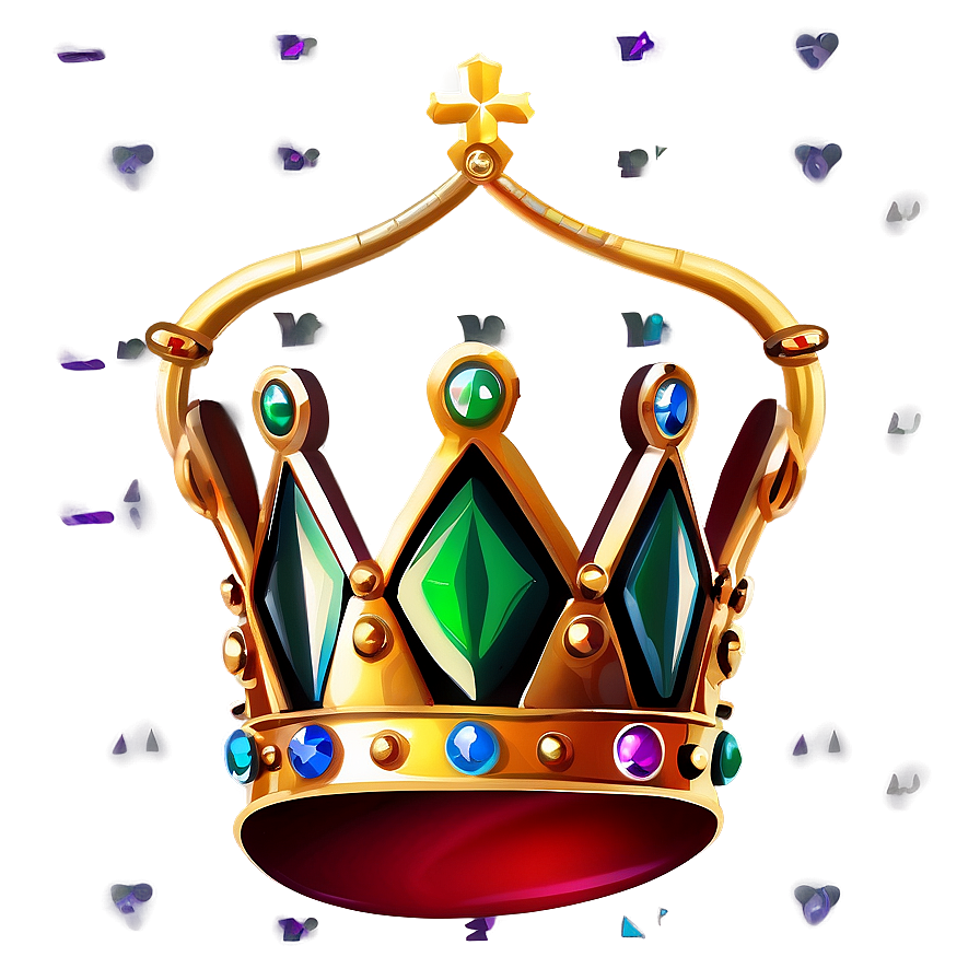 Regal Cartoon Crown Png Eqm