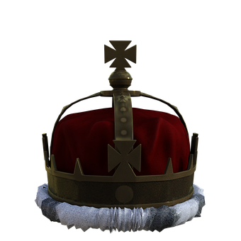 Regal Crownon Cushion PNG with transparent background