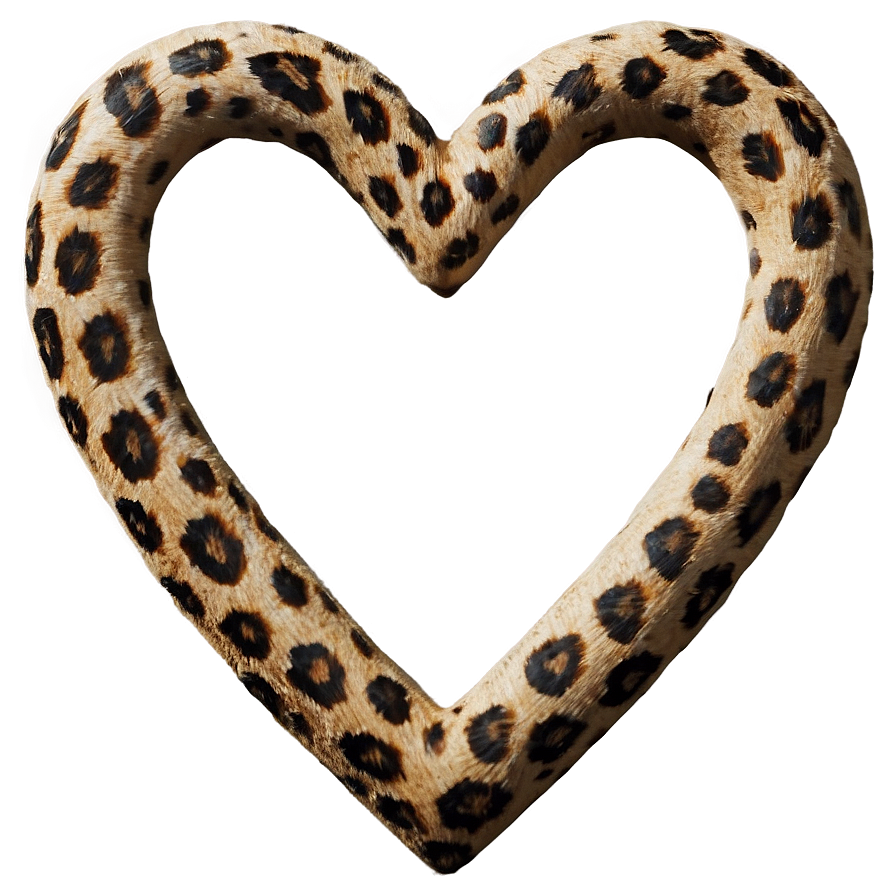 Regal Leopard Heart Png 95