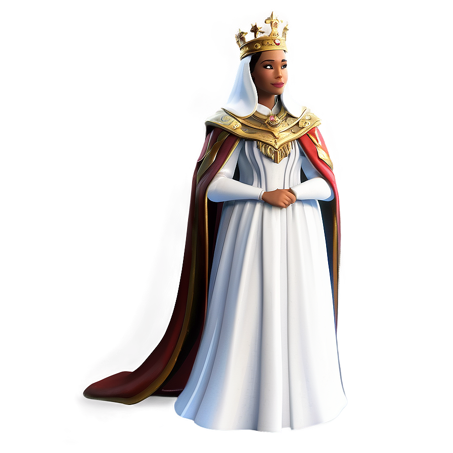 Regal Queen Portrait Png Xmq