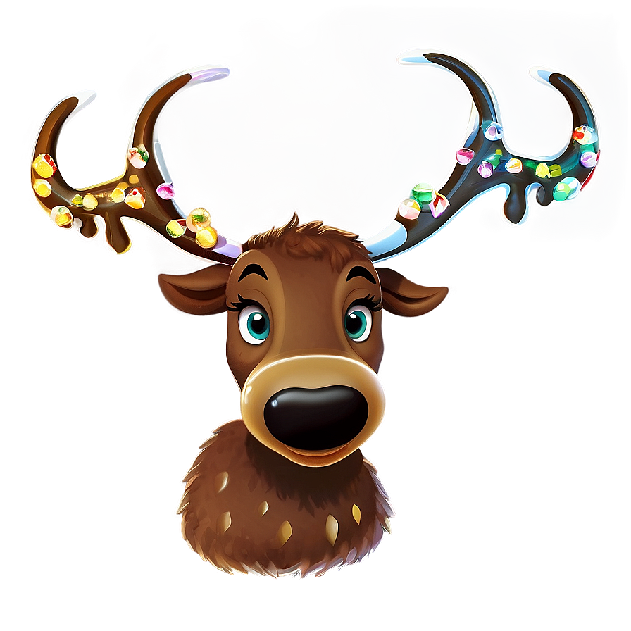 Reindeer Cartoon Png Hmw93