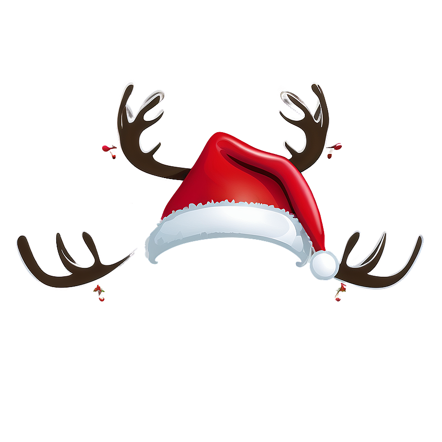 Reindeer Christmas Hat PNG gwb PNG image with a transparent background, free high-resolution download