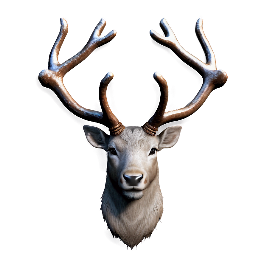 Reindeer Face Art Png 30