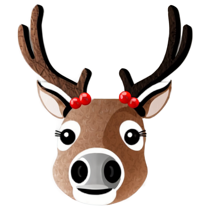 Reindeer Face Icon Png Otr94