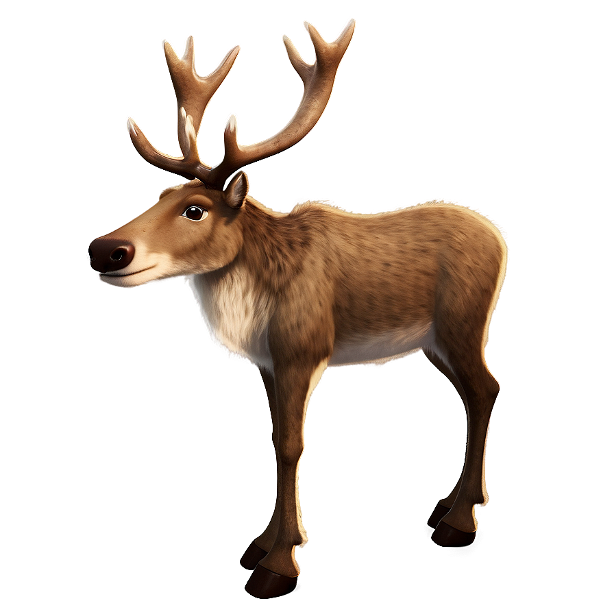 Reindeer In The North Pole Png Qxi