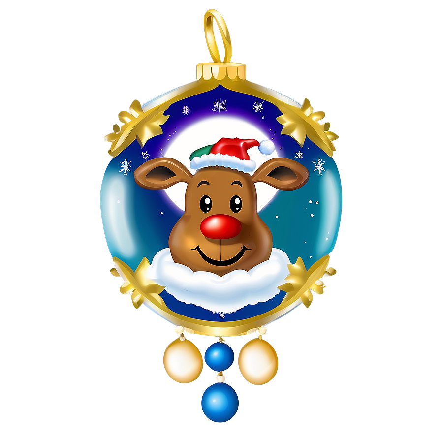 Reindeer Ornaments Png Quf52