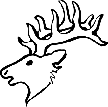 Reindeerin Snowy Landscape.jpg PNG with transparent background