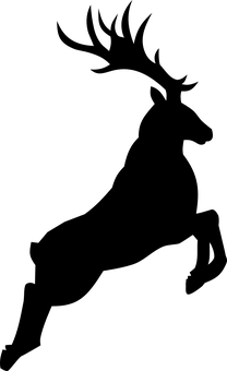 Reindeerin Snowy Landscape.jpg PNG with transparent background