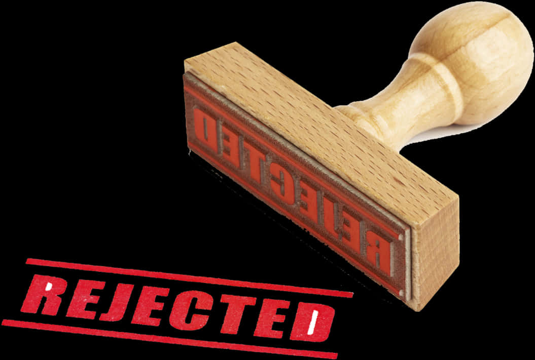 Rejected Stamp Impression PNG with transparent background
