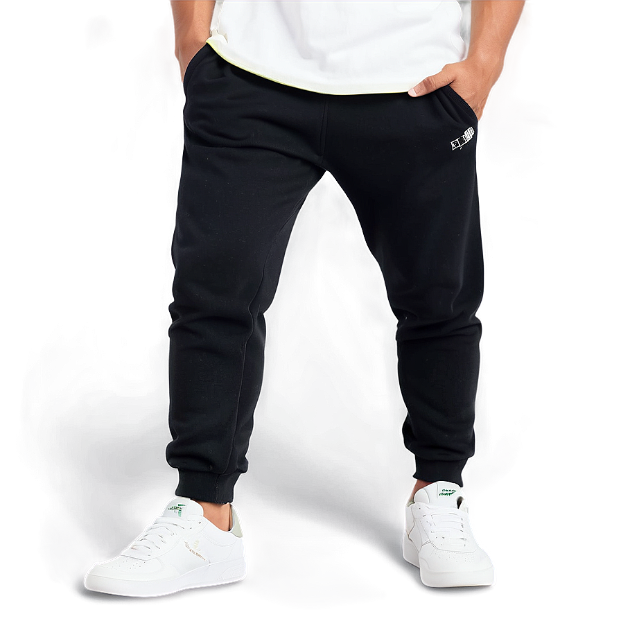 Relaxed Fit Black Sweatpants Png 61