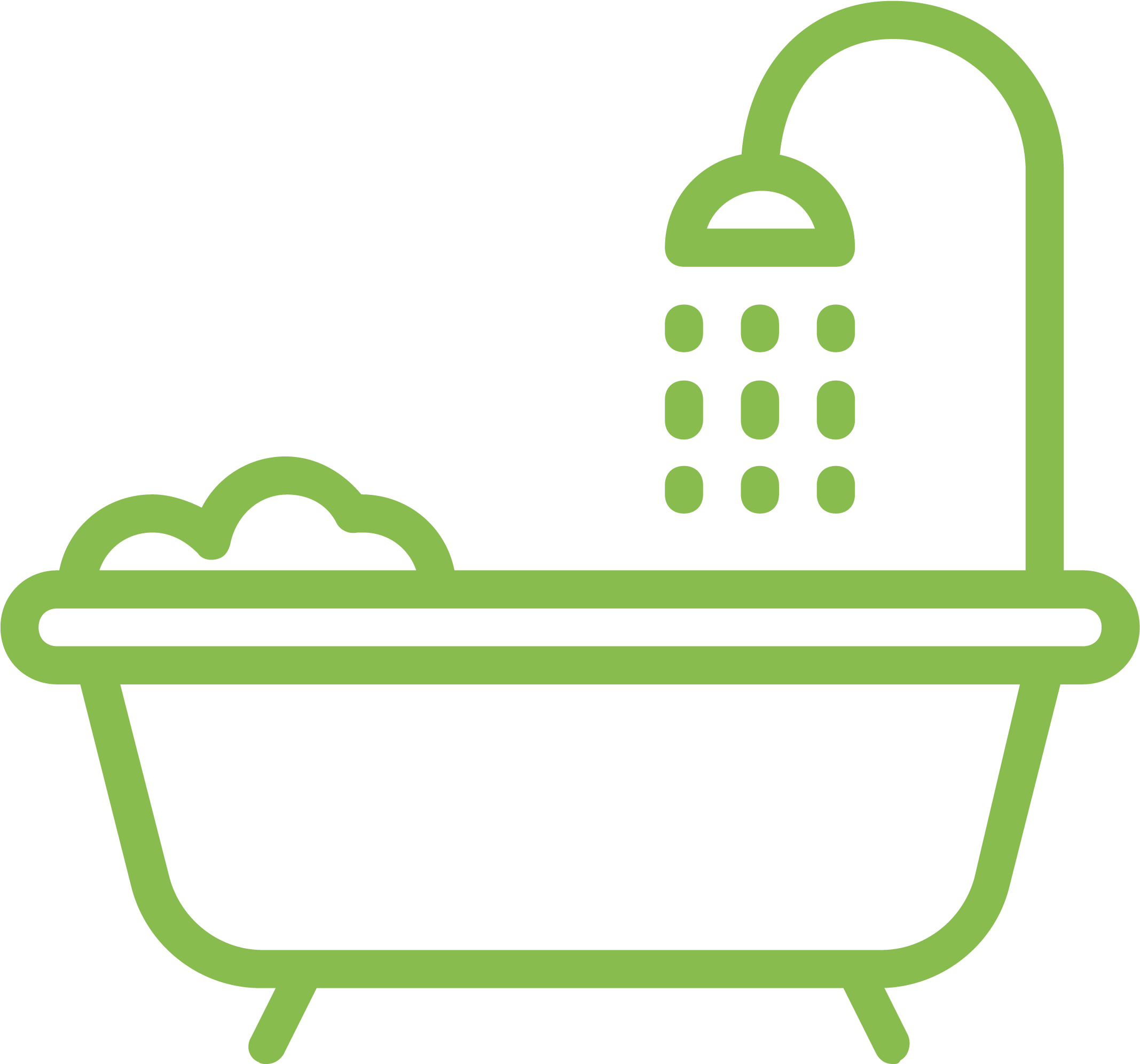 Shampoo Clipart Bathroom Toiletries - Bathtub Svg, HD Png Download PNG image with a transparent background, free high-resolution download