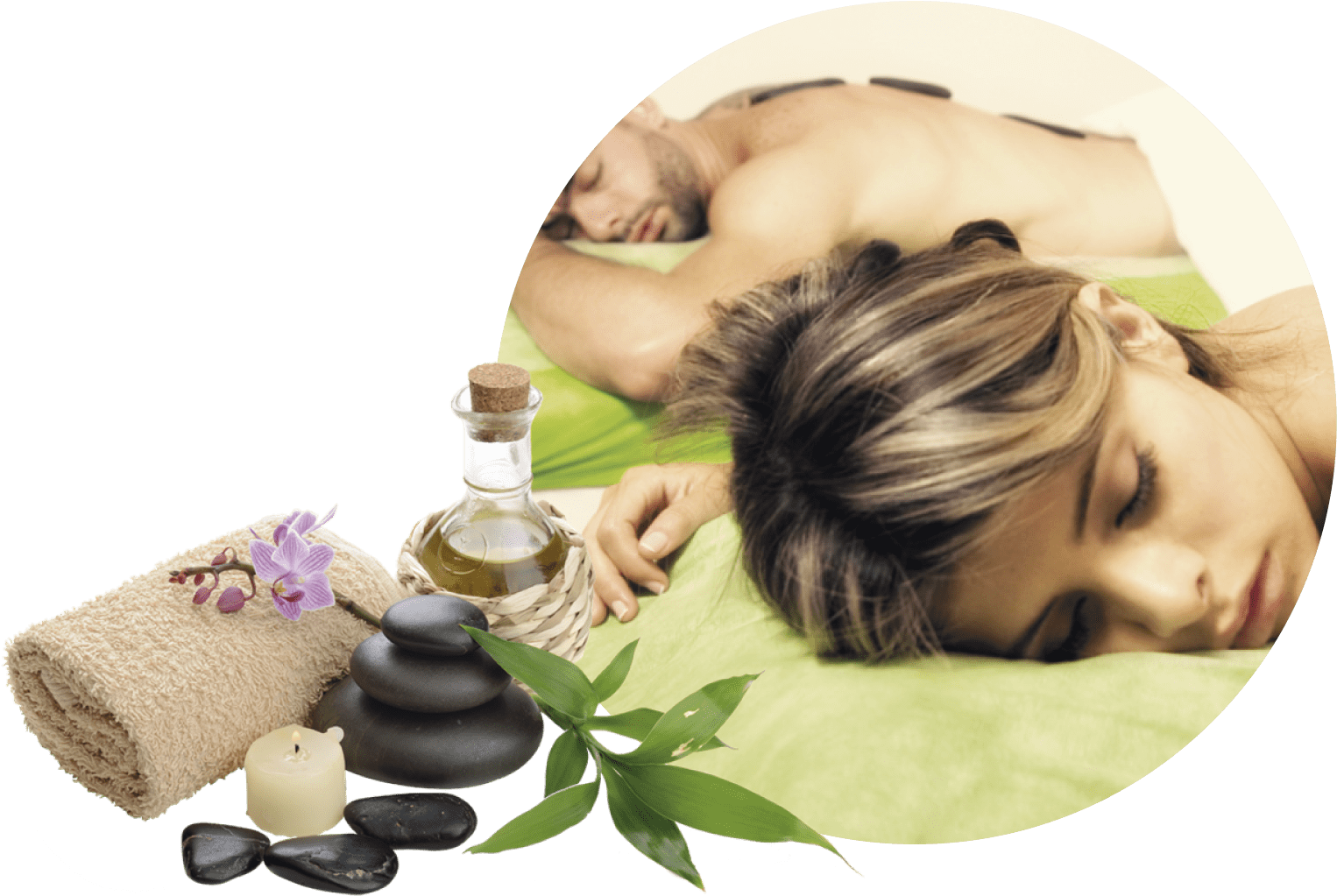 Relaxing Couple Massage Spa Essentials