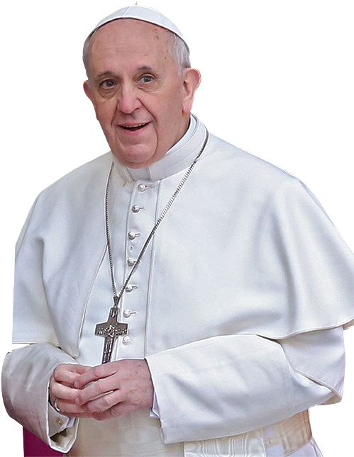 Religious Leaderin White Robes PNG with transparent background