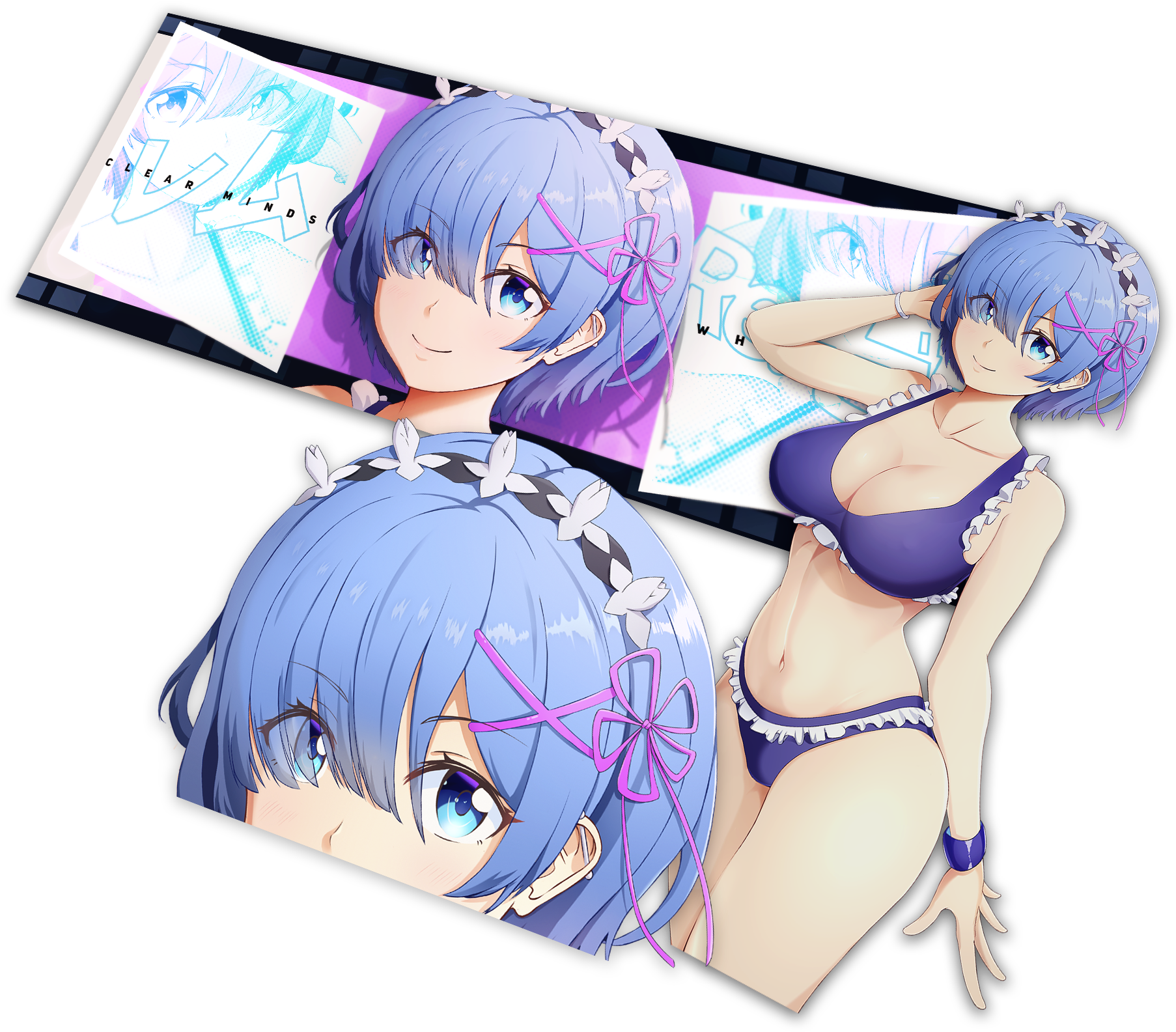 Rem Re Zero Anime Collage