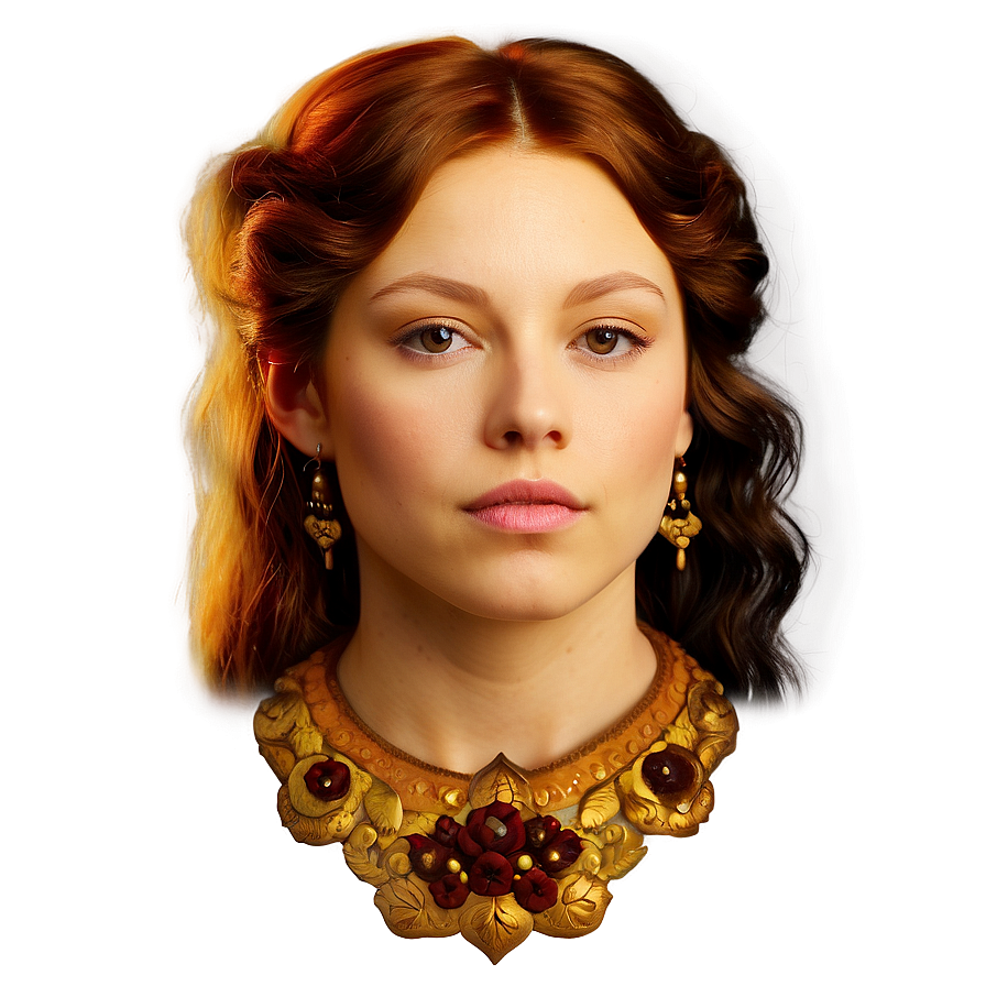 Renaissance Inspired Portrait Png 36