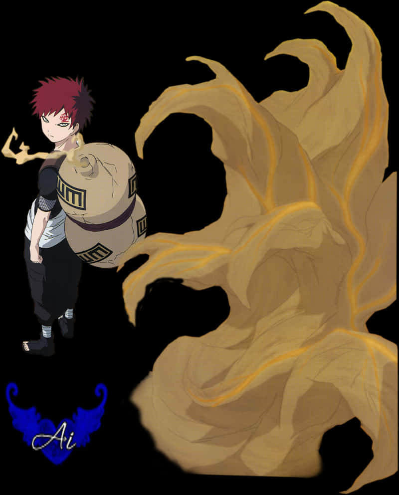 Render Gaara Naruto - Gaara Naruto Full Body, HD Png Download PNG with transparent background