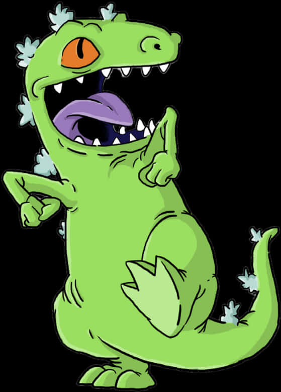 Reptar Cartoon Dinosaur Rugrats