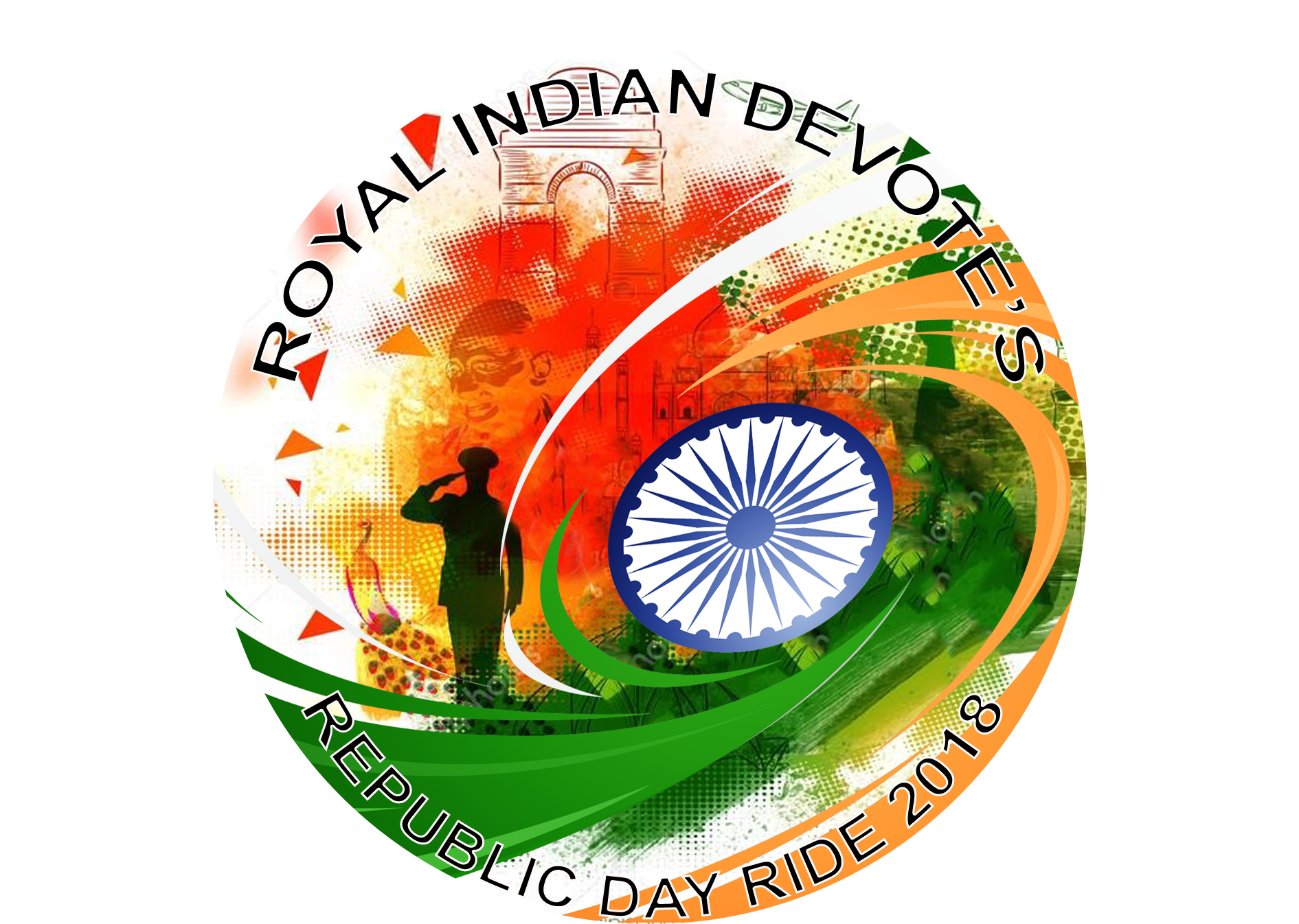 Republic Day Ride2018 Graphic